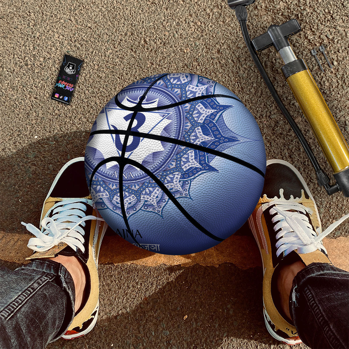 Spiritual Ajna Chakra Print Basketball