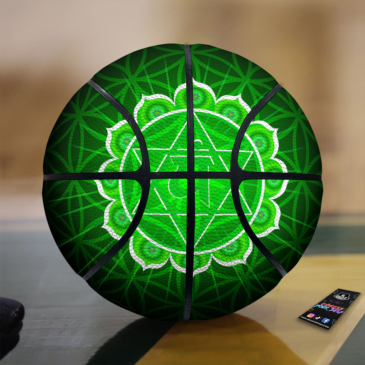 Spiritual Anahata Chakra Print Basketball