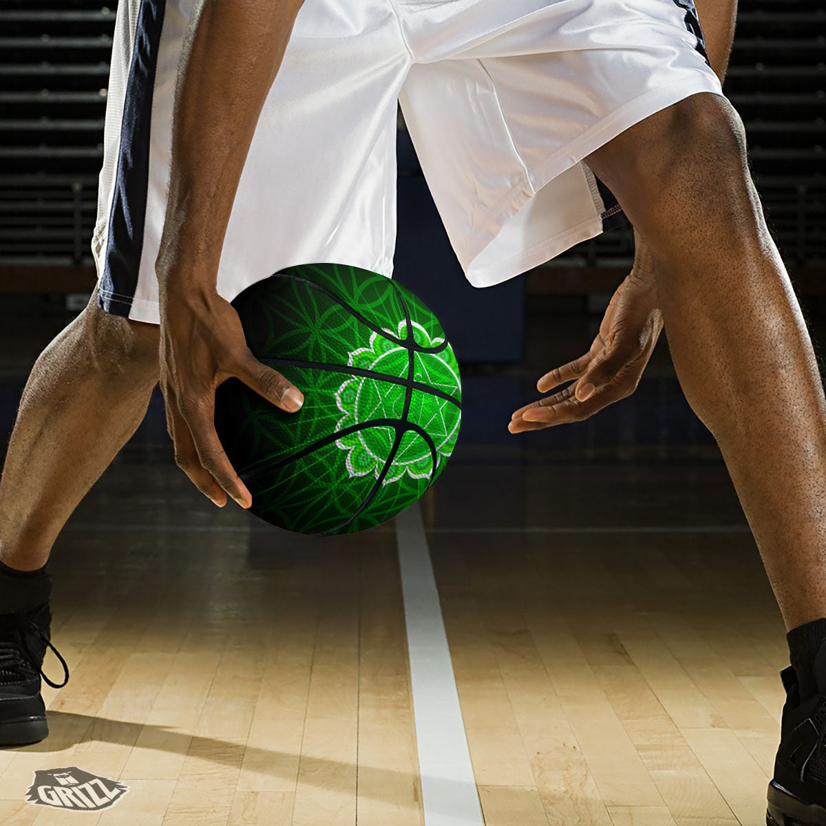 Spiritual Anahata Chakra Print Basketball