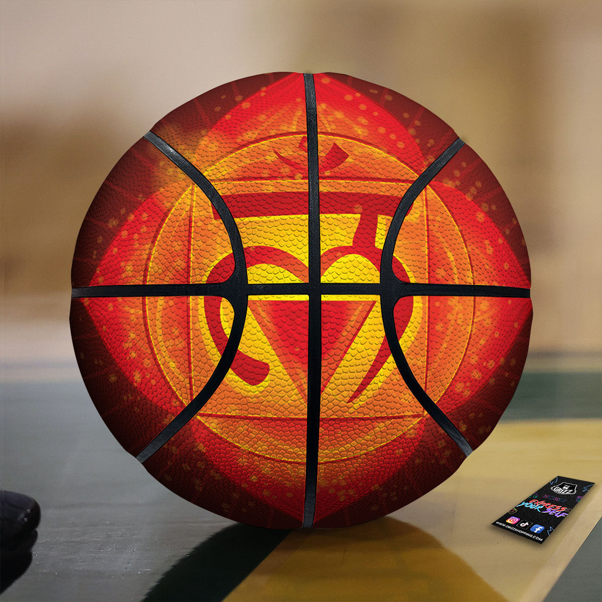 Spiritual Muladhara Chakra Print Basketball