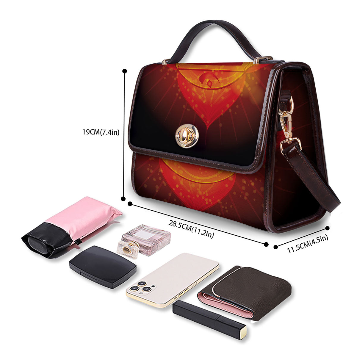 Spiritual Muladhara Chakra Print Women's Satchel Bag
