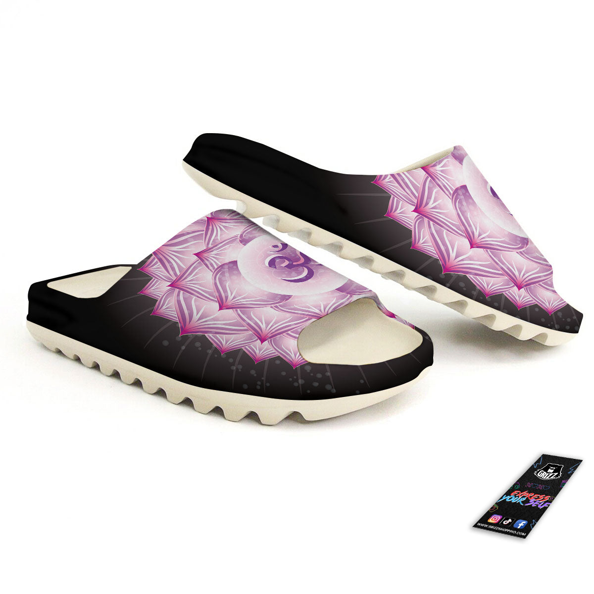 Spiritual Sahasrara Chakra Print Sandals-grizzshop