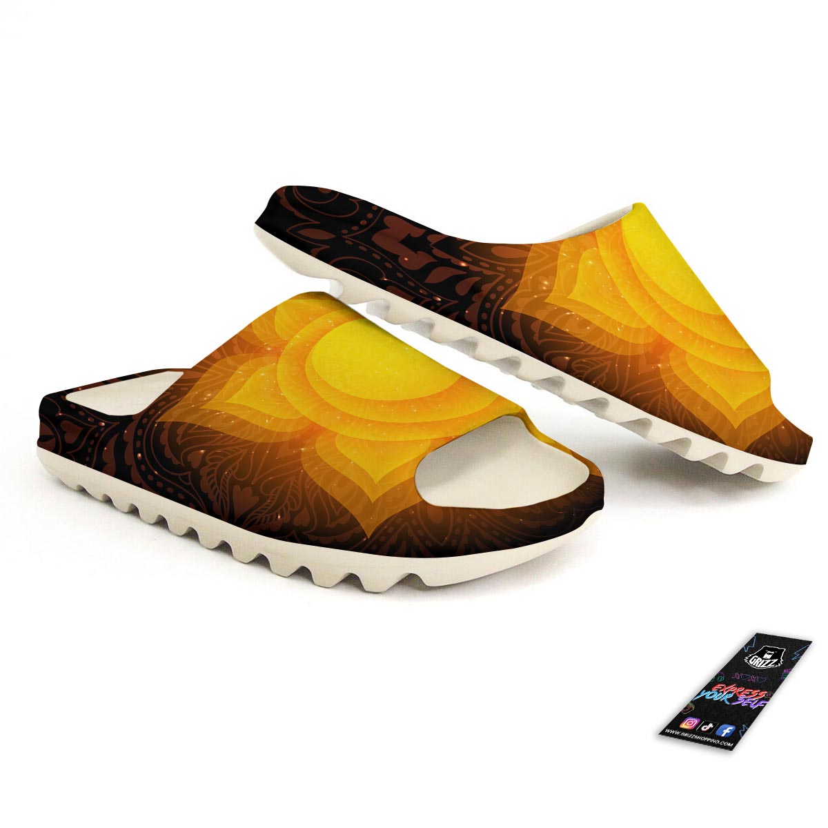 Spiritual Swadhisthana Chakra Print Sandals-grizzshop