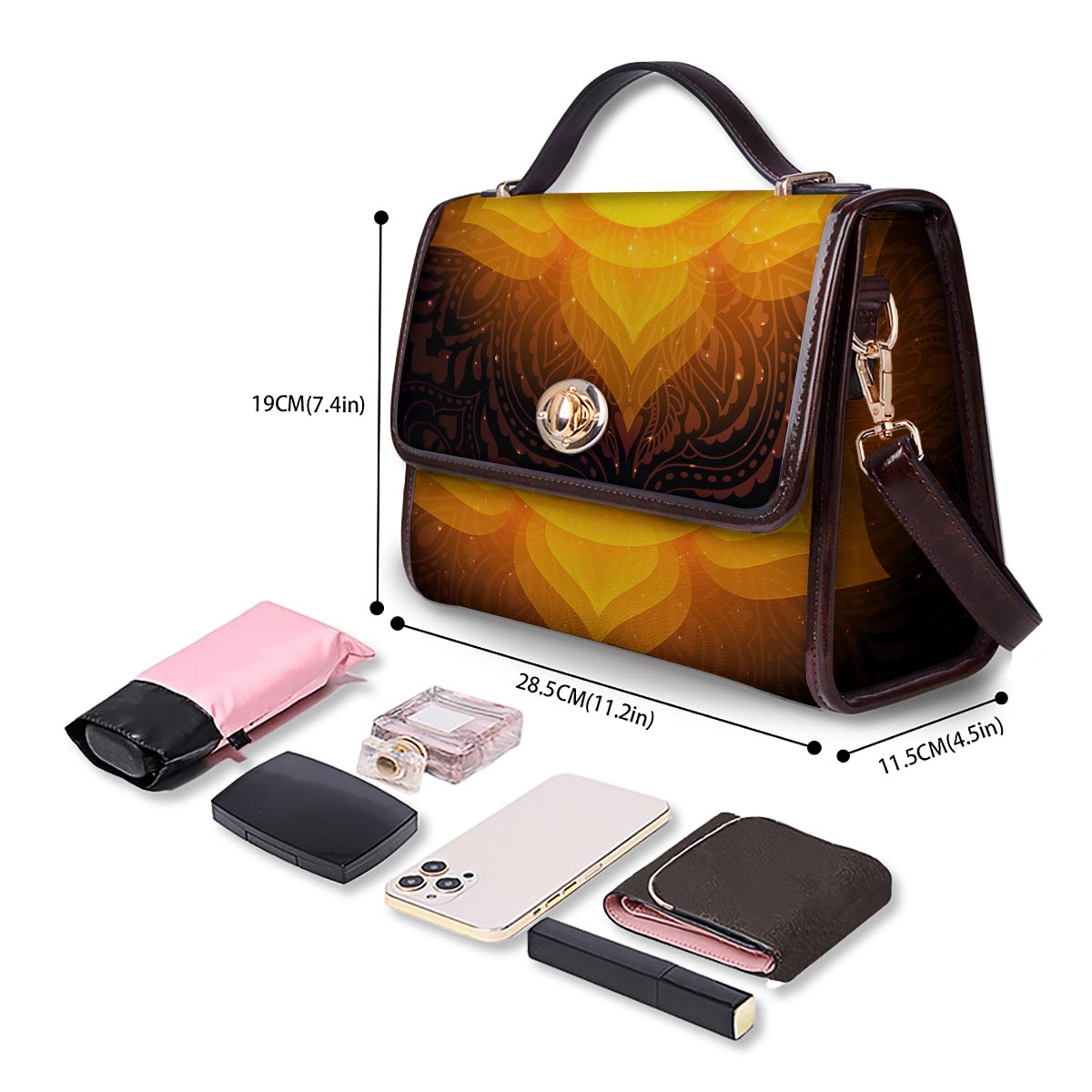 Spiritual Swadhisthana Chakra Print Women's Satchel Bag