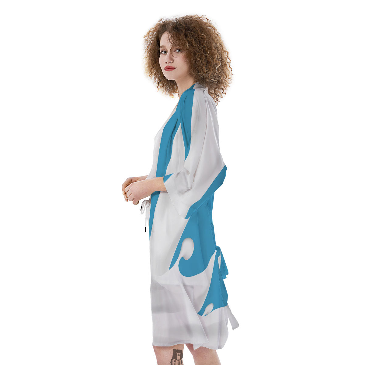 Splash Milk Print Kimono-grizzshop