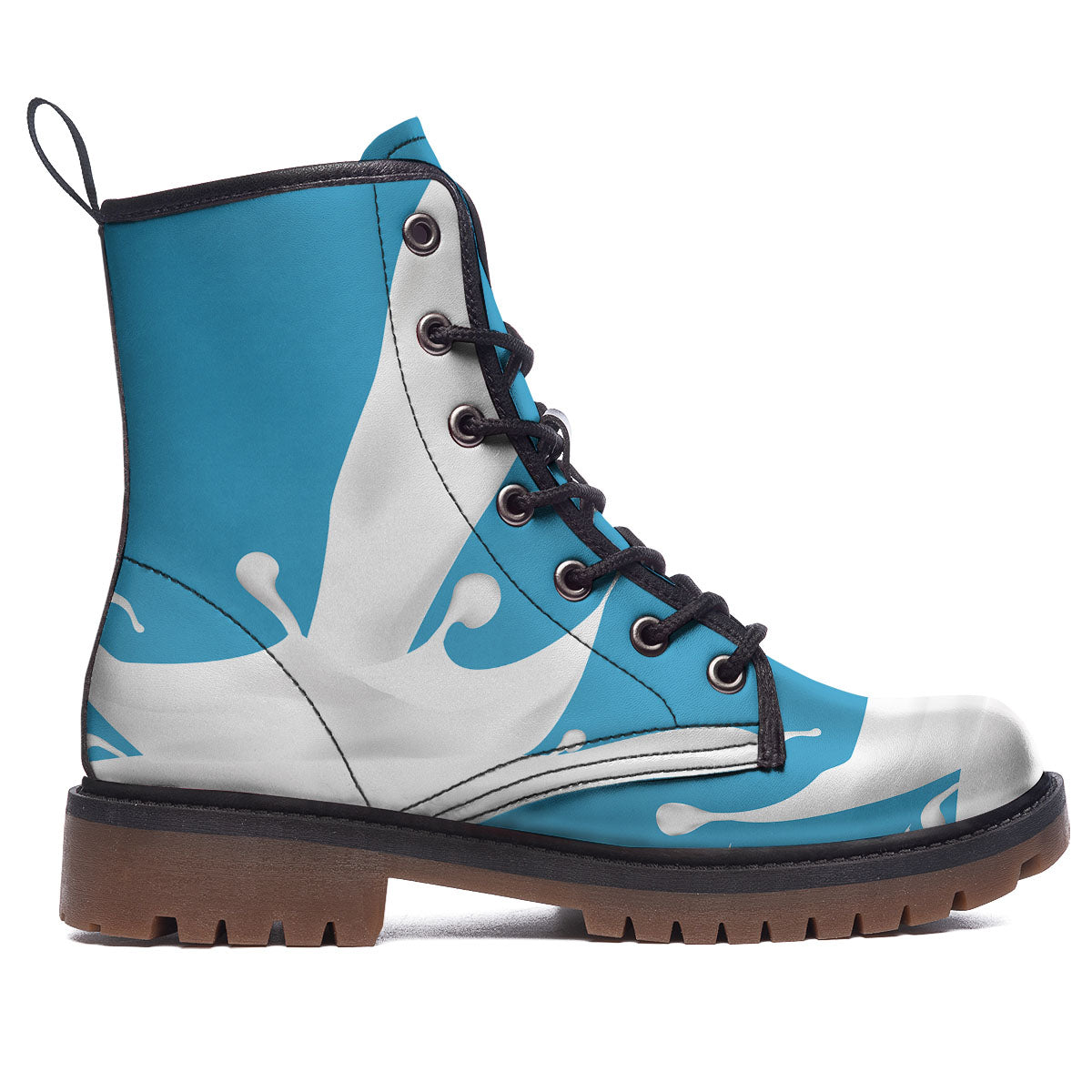 Splash Milk Print Work Boots-grizzshop