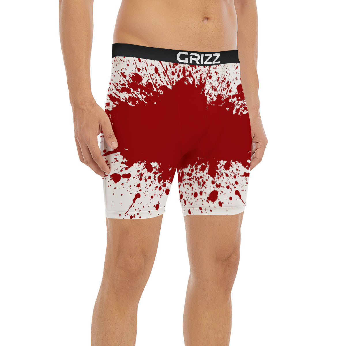 Splashed Blood Print Boxer Briefs-grizzshop