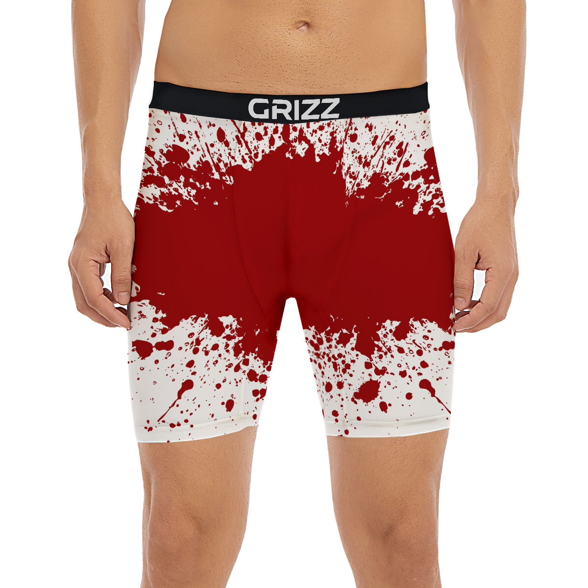 Splashed Blood Print Boxer Briefs-grizzshop