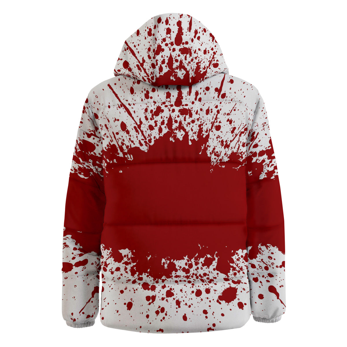 Splashed Blood Print Down Jacket-grizzshop