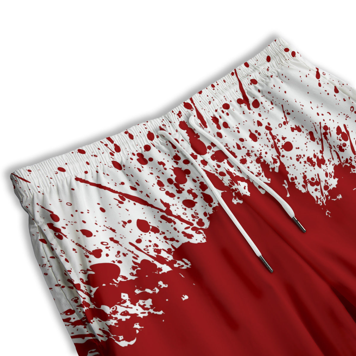 Splashed Blood Print Men's Athletic Shorts