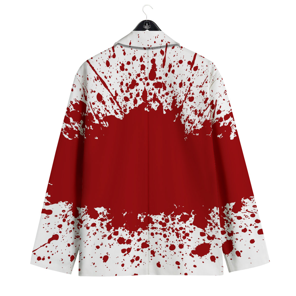 Splashed Blood Print Men's Sport Coat-grizzshop