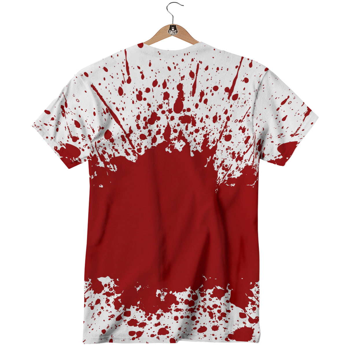 Splashed Blood Print T-Shirt-grizzshop