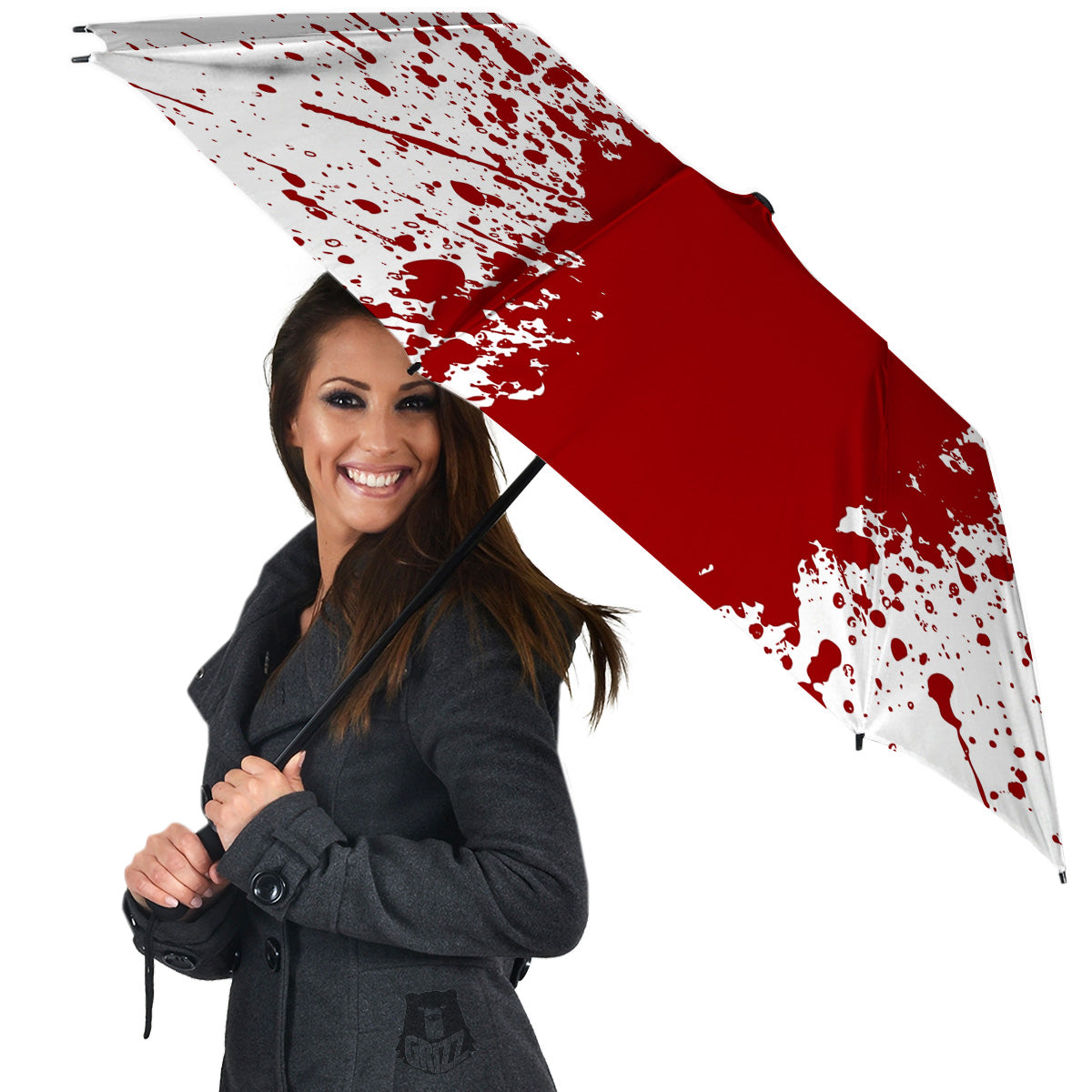 Splashed Blood Print Umbrella-grizzshop