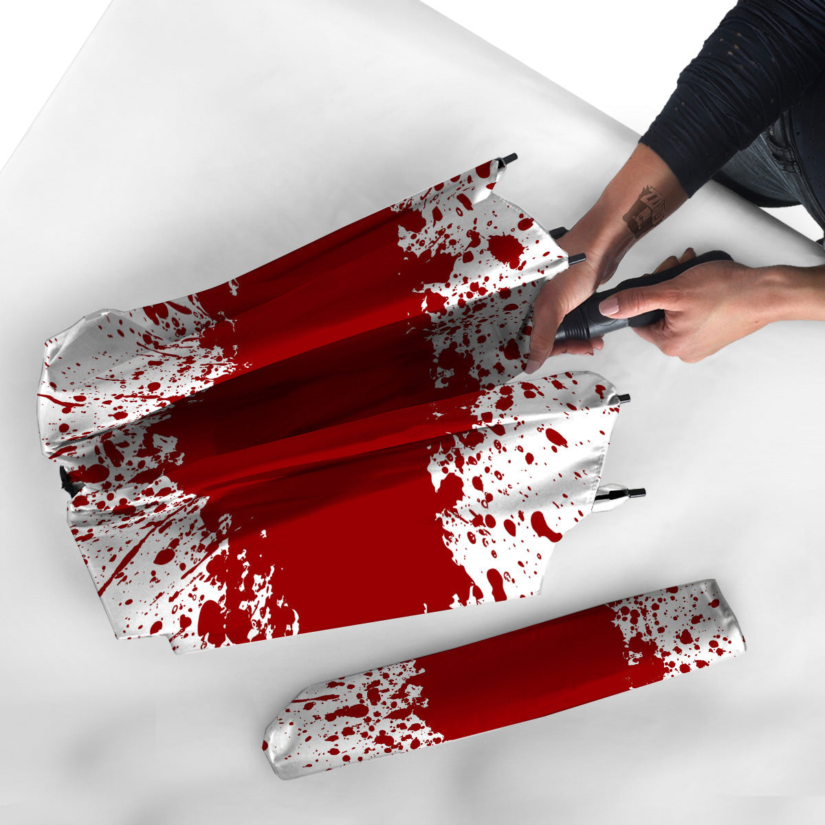 Splashed Blood Print Umbrella-grizzshop