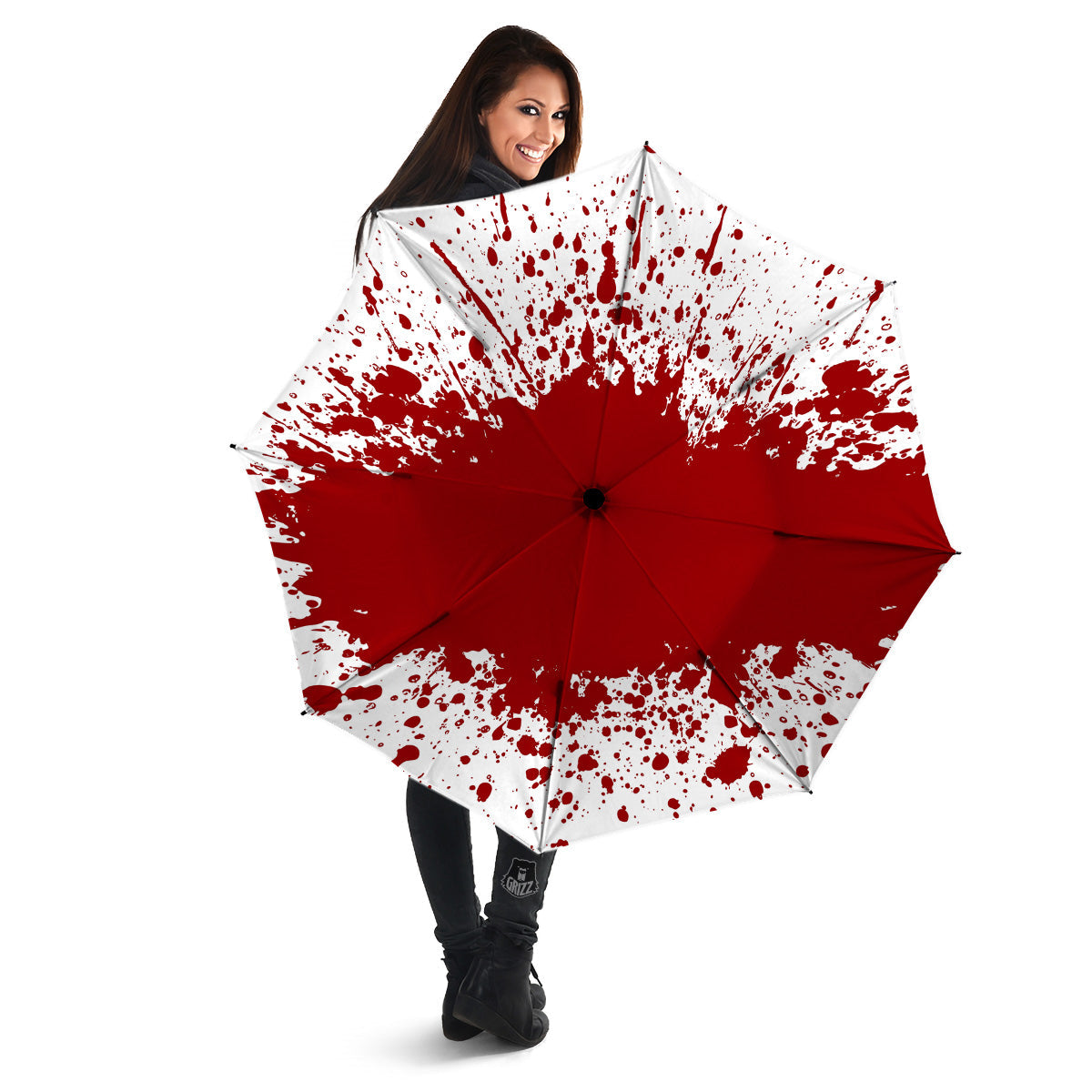 Splashed Blood Print Umbrella-grizzshop