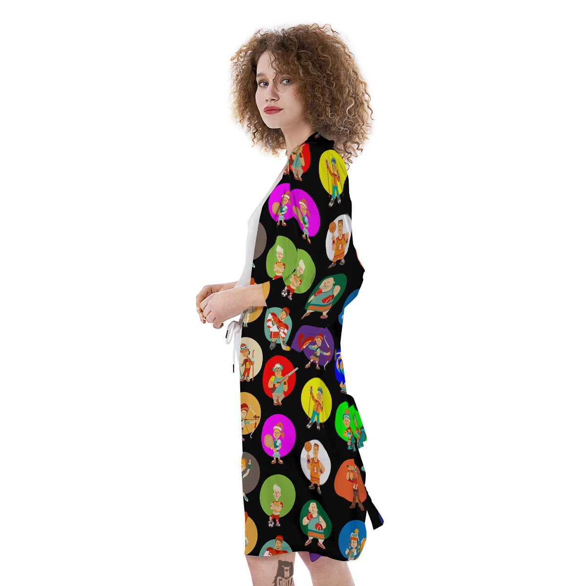 Sport Colorful Print Pattern Kimono-grizzshop