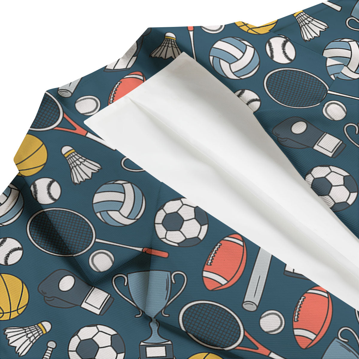 Sport Lacrosse Print Pattern Men's Blazer-grizzshop