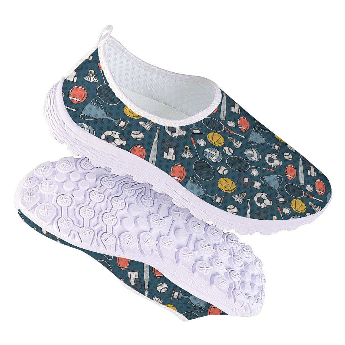 Sport Lacrosse Print Pattern Nurse Shoes-grizzshop