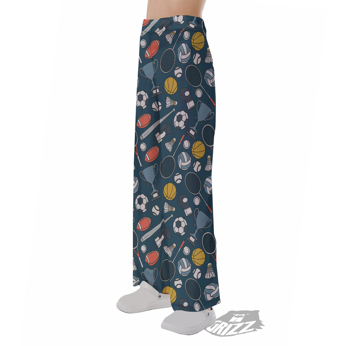 Sport Lacrosse Print Pattern Pajama Pants-grizzshop