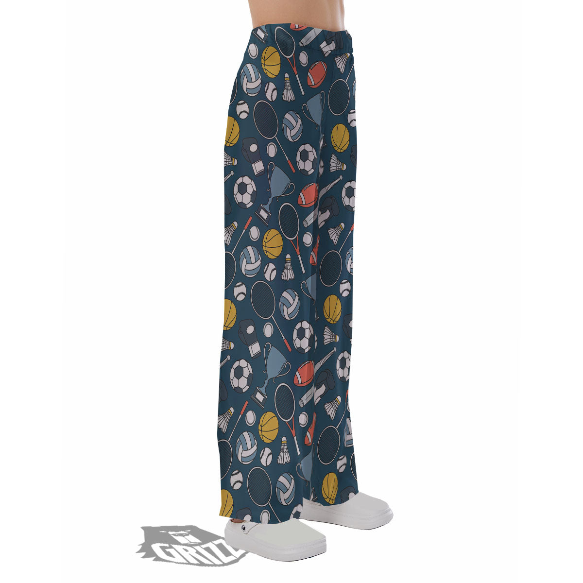 Sport Lacrosse Print Pattern Pajama Pants-grizzshop