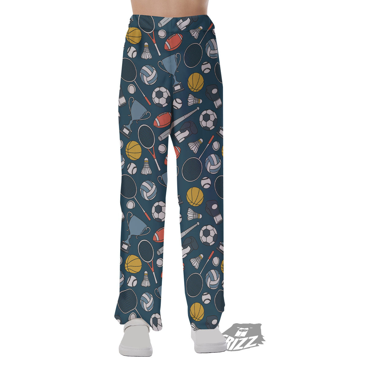 Sport Lacrosse Print Pattern Pajama Pants-grizzshop