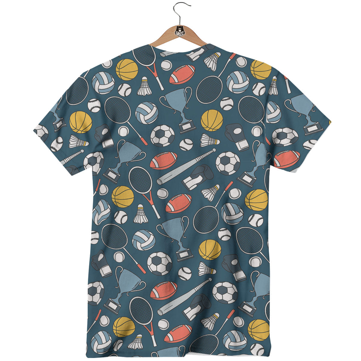 Sport Lacrosse Print Pattern T-Shirt-grizzshop