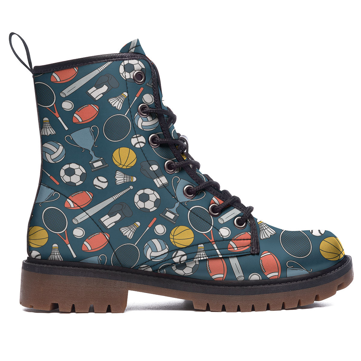 Sport Lacrosse Print Pattern Work Boots-grizzshop