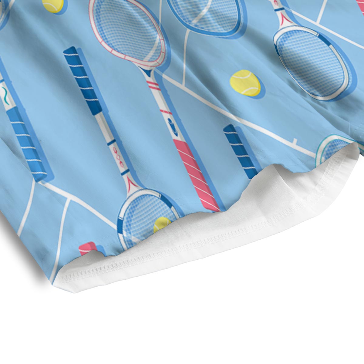 Sport Tennis Print Pattern Men's Athletic Shorts
