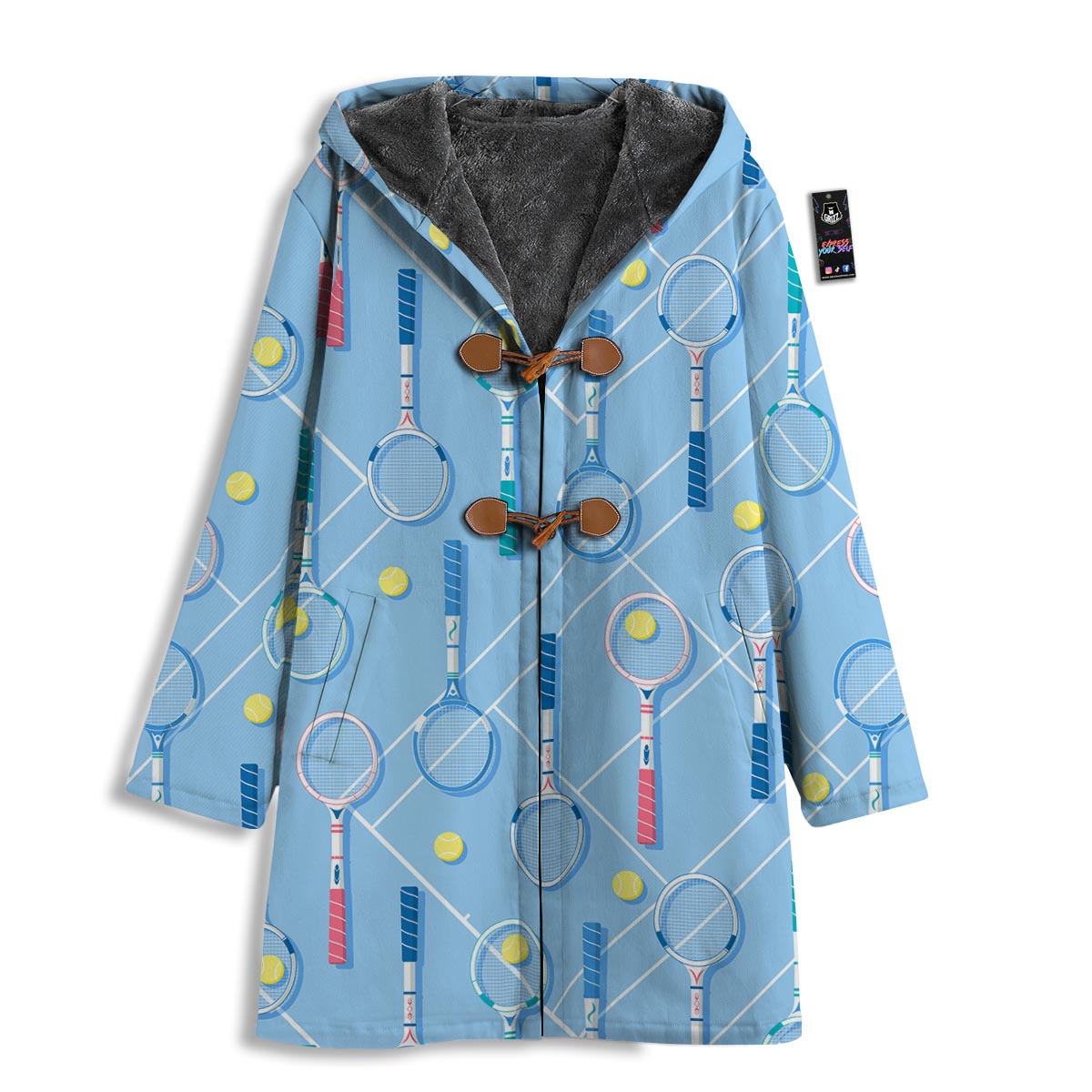 Sport Tennis Print Pattern Men's Windbreaker Jacket-grizzshop