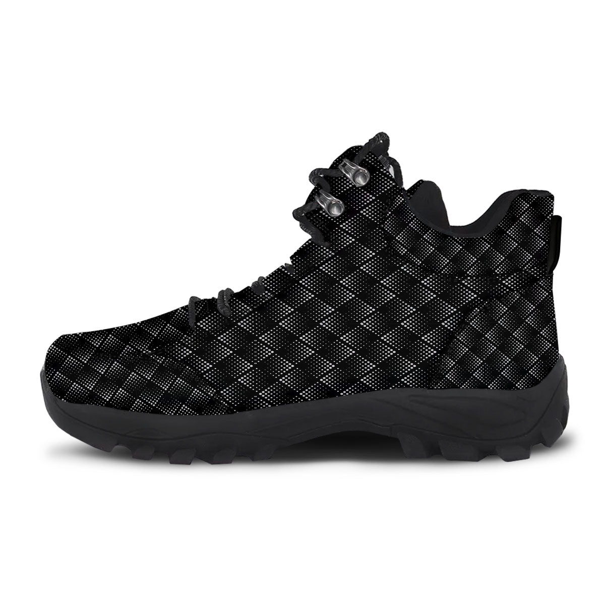 Square Dot Geometric Print Pattern Hiking Shoes-grizzshop