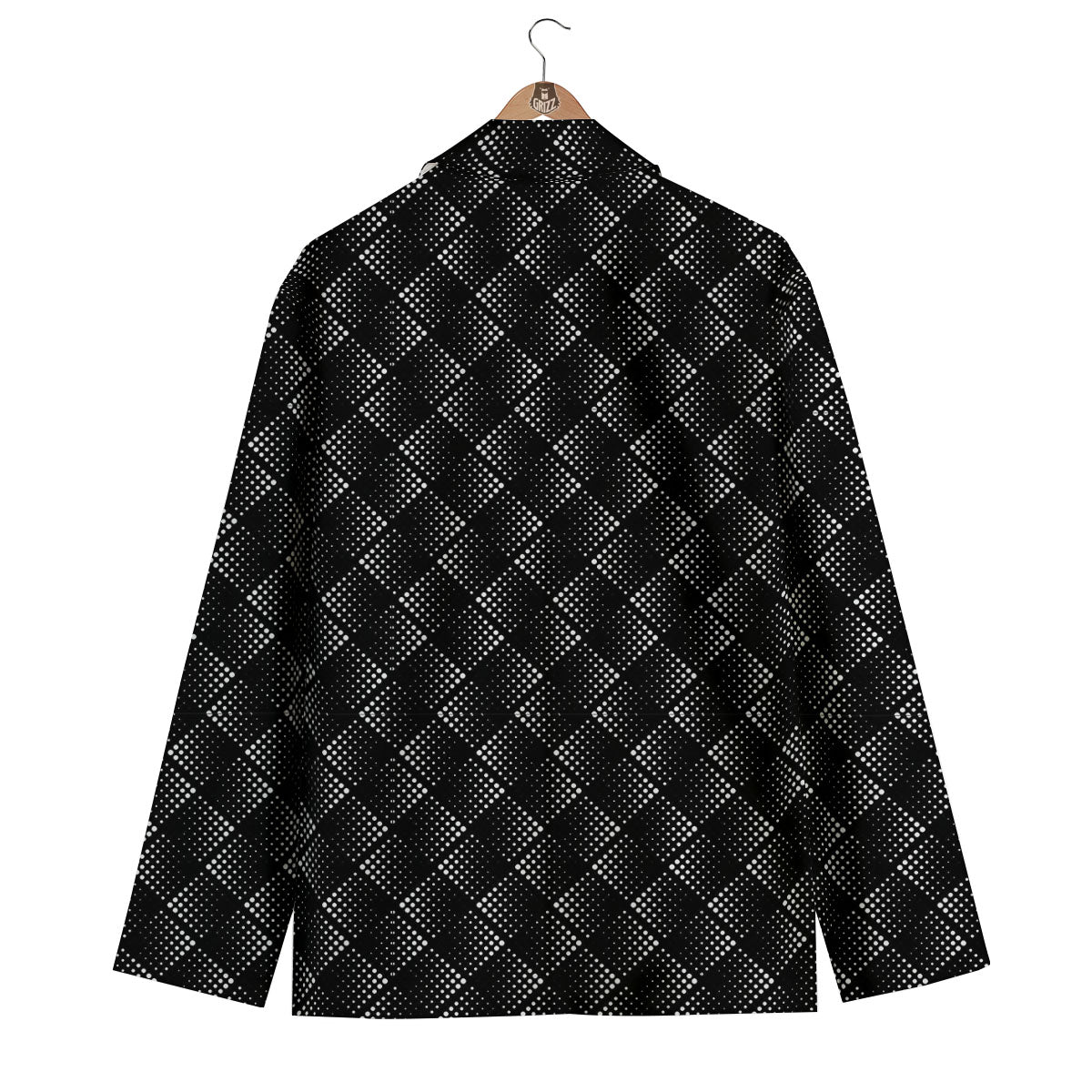 Square Dot Geometric Print Pattern Men's Blazer-grizzshop