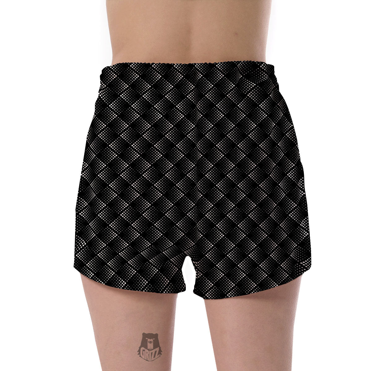 Square Dot Geometric Print Pattern Women's Shorts-grizzshop