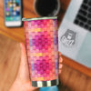 Square Tile 3D Colorful Print Pattern Tumbler-grizzshop