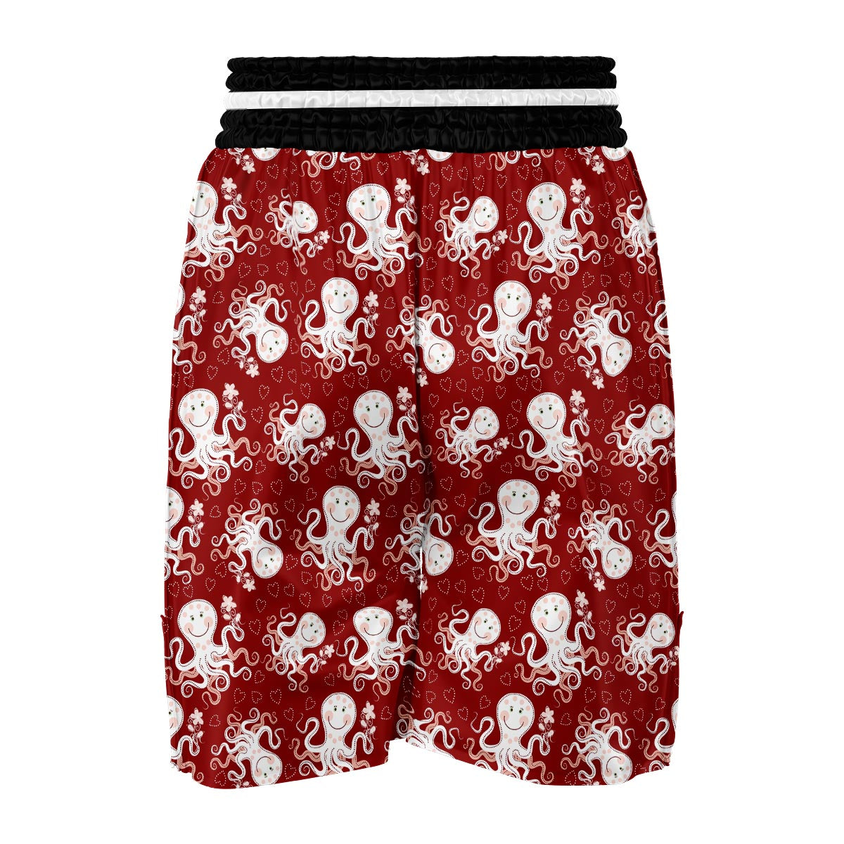 Squid Octopus Tentacle Pattern Print Boxing Shorts-grizzshop