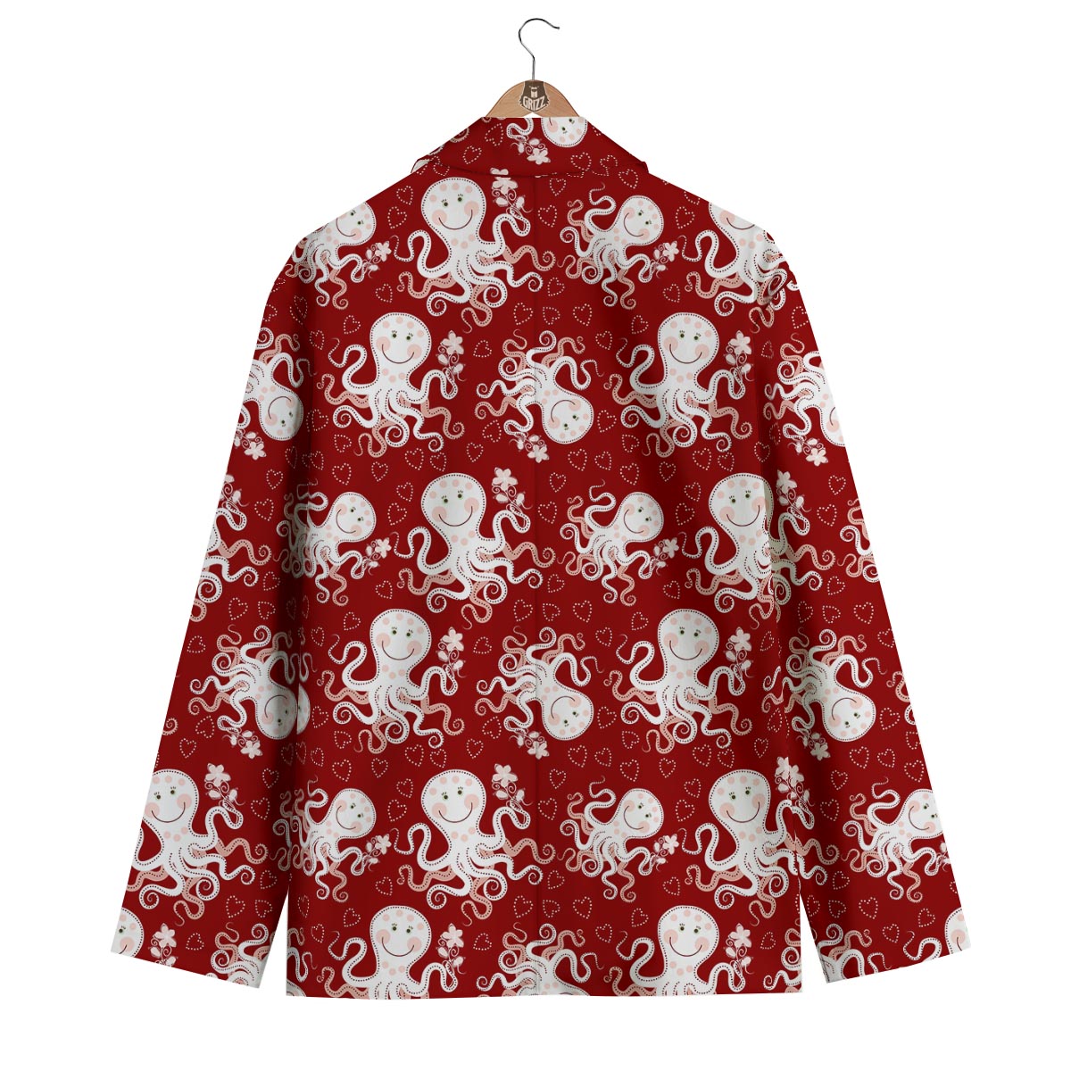 Squid Octopus Tentacle Pattern Print Men's Blazer-grizzshop