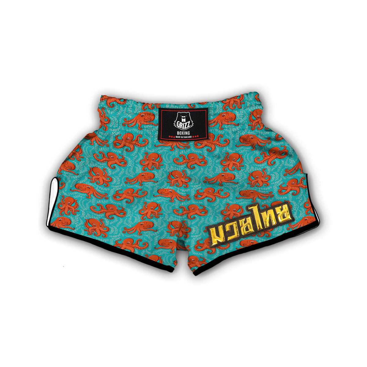 Squid Octopus Tentacle Print Pattern Muay Thai Boxing Shorts-grizzshop