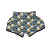 Squirrel Drawing Pattern Print Muay Thai Boxing Shorts-grizzshop