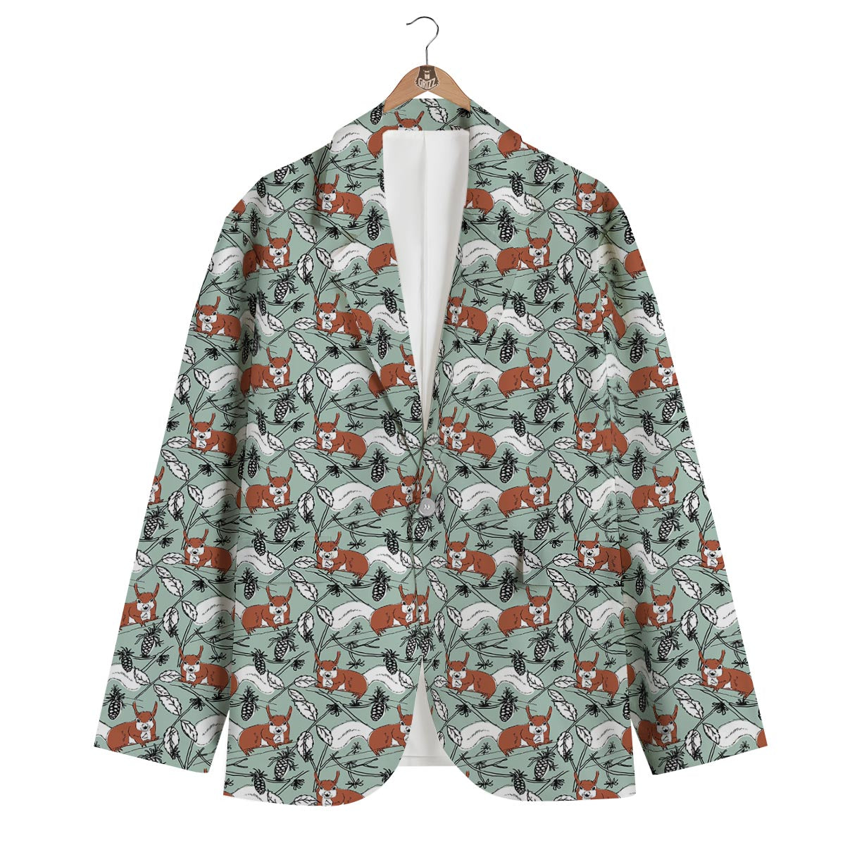 Squirrel Men's Blazer-grizzshop