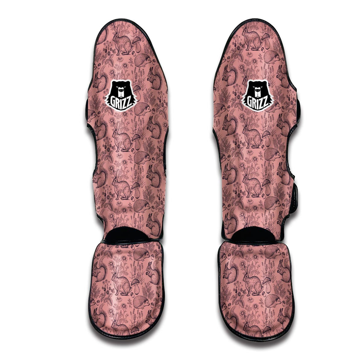 Squirrel Rabbit Animal Muay Thai Shin Guards-grizzshop