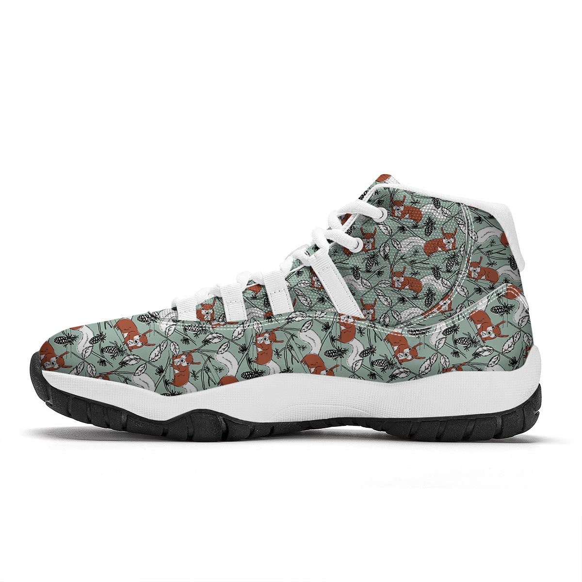Squirrel White Bball Shoes-grizzshop