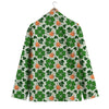 St Patrick's Day Leprechaun Pattern Print Men's Blazer-grizzshop