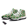 St Patrick's Day Leprechaun Pattern Print White Bball Shoes-grizzshop