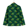 St Patrick's Day Leprechaun Print Pattern Men's Blazer-grizzshop