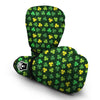 St Patrick's Day Shamrock Green Yellow Print Pattern Boxing Gloves-grizzshop