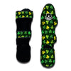 St Patrick's Day Shamrock Green Yellow Print Pattern Muay Thai Shin Guards-grizzshop