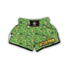 St Patrick's Day Shamrock Pattern Print Muay Thai Boxing Shorts-grizzshop