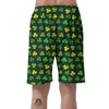 St Patrick's Day Shamrock Print Pattern Men's Shorts-grizzshop