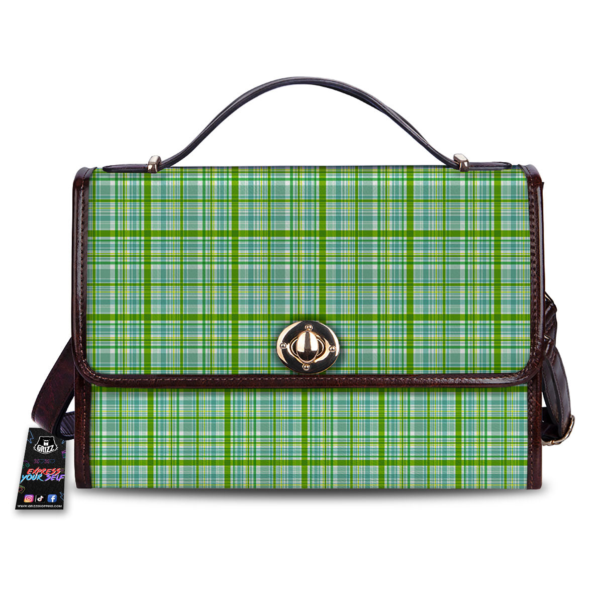St. Patrick's Day Irish Plaid Print Women's Satchel Bag