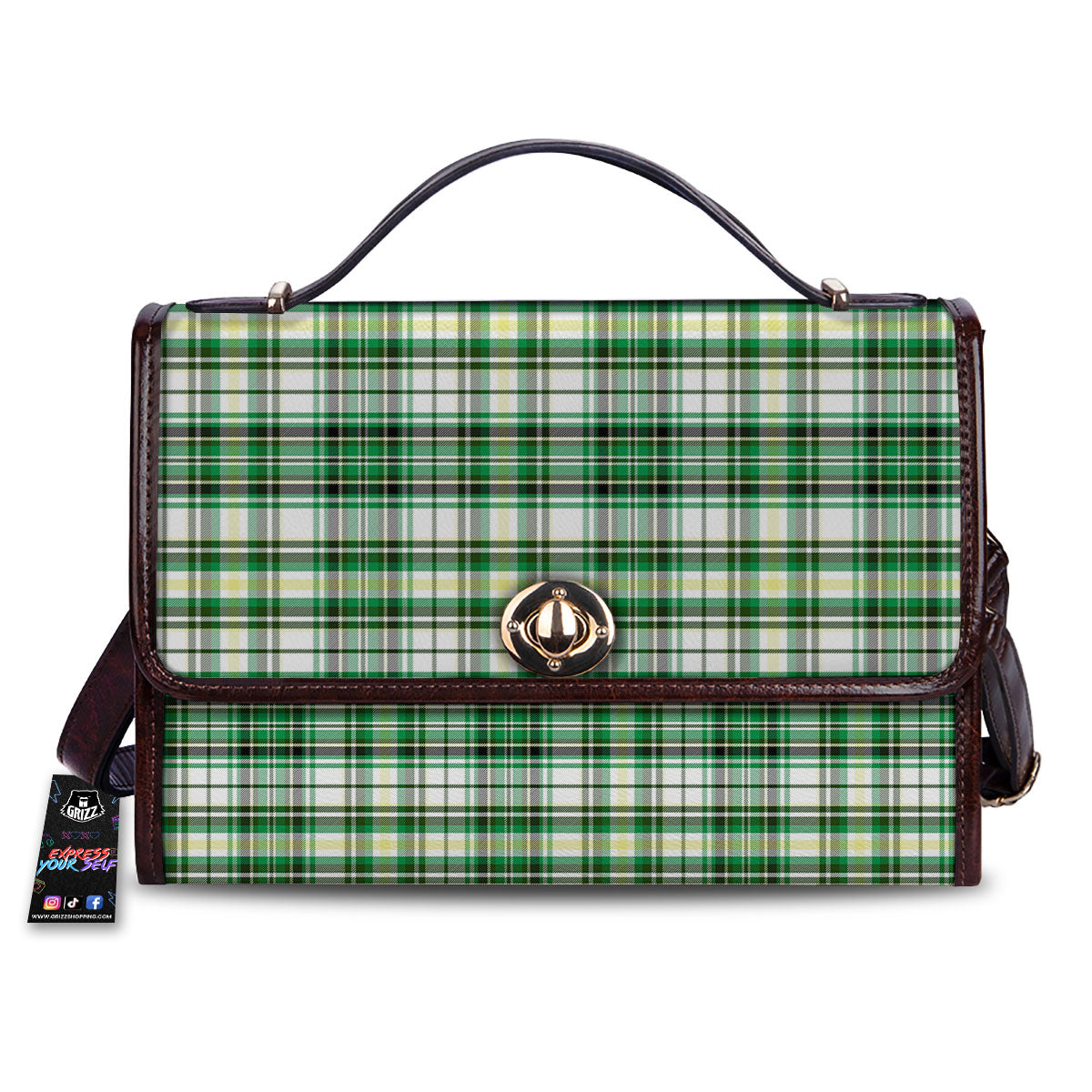 St. Patrick's Day Irish Tartan Print Women's Satchel Bag