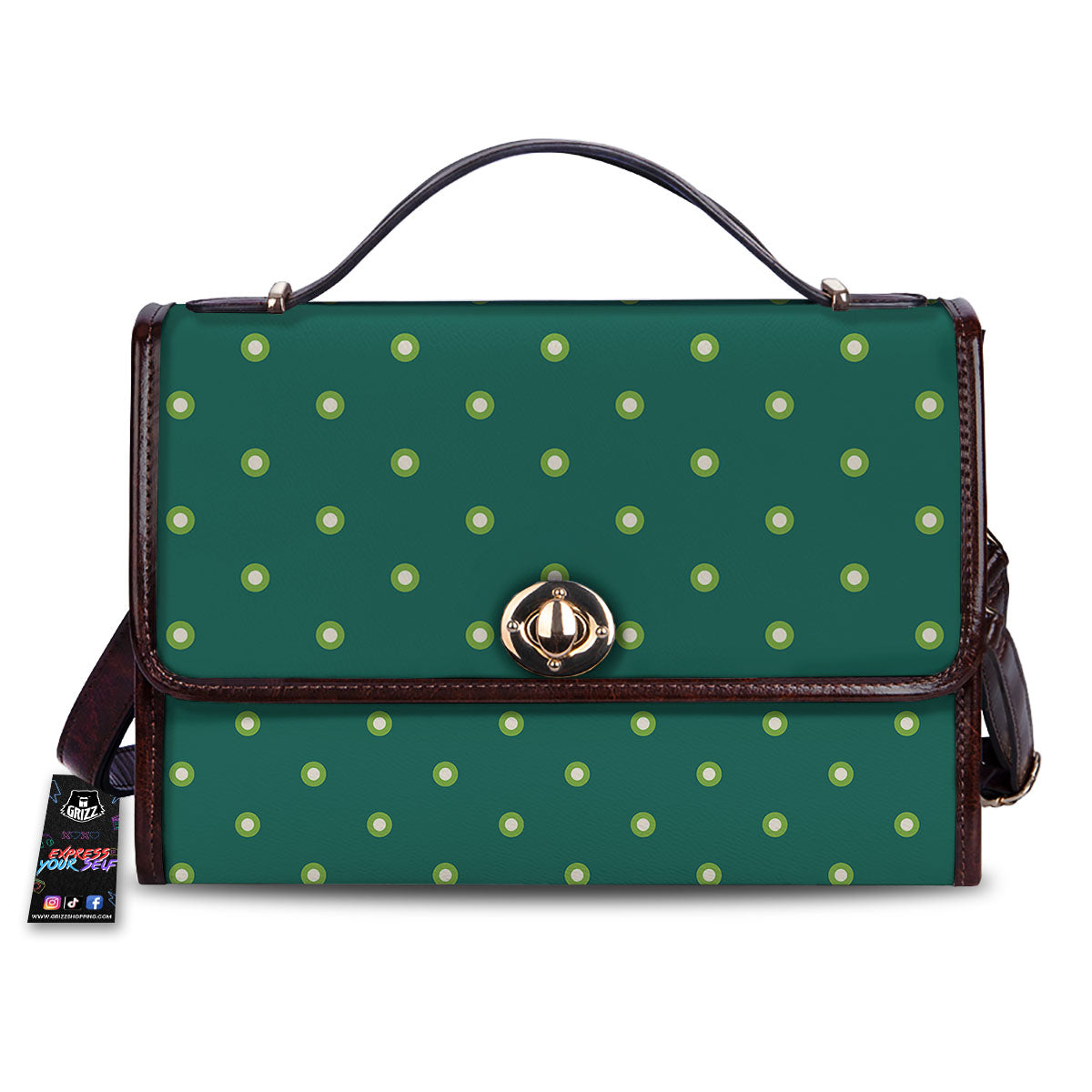 St. Patrick's Day Polka Dot Irish Print Women's Satchel Bag